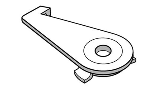 Montagespannriegel 11073.05 schwarz
