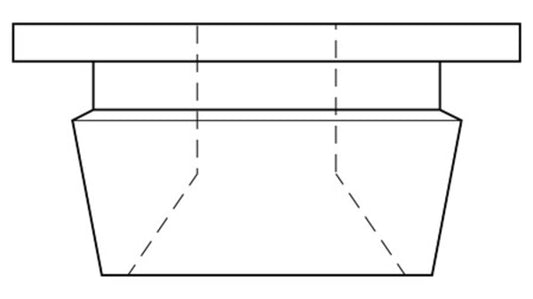 Deckenklips, Kunststoff