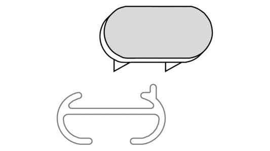 Seitenabschlüsse, weiss