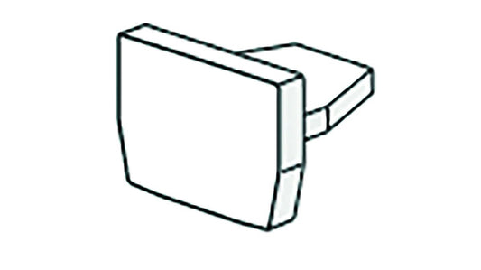 Seitenabschluss zu Vorhangschiene weiss