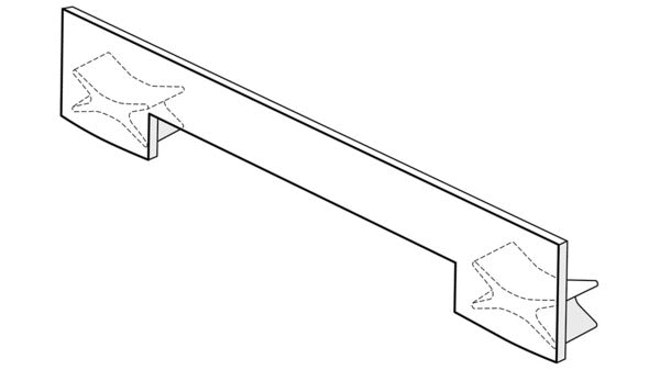 Seitenabschluss S218, grau