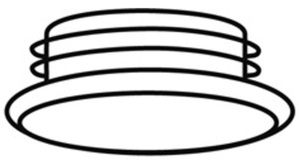 Verschluss-Stopfen Kunststoff weiss