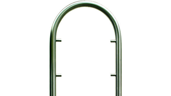 Chromstahlrundrohrbügelstützen inkl. Vor