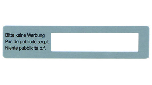 Schilder, Aluminium, 135/30 mm 'Bitte ke