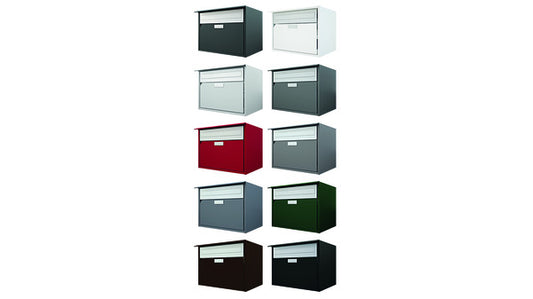 Briefkasten Alu 400 dunkelgrau metallic