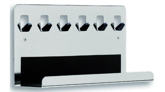 Schlüsselleiste mit Ablage verchromt pol