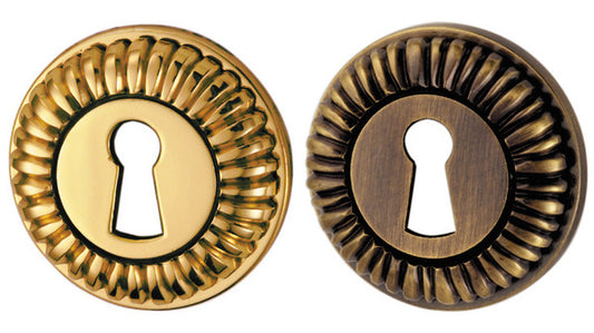 Schlüsselrosetten BB Messing poliert 50m