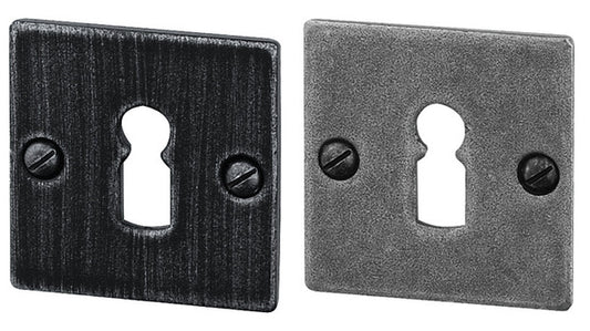 Schlüsselrosette RZ Stahl thermopatinier