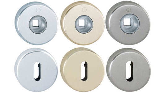 Schlüsselrosette ungl.HOPPE Alu stahlf.e